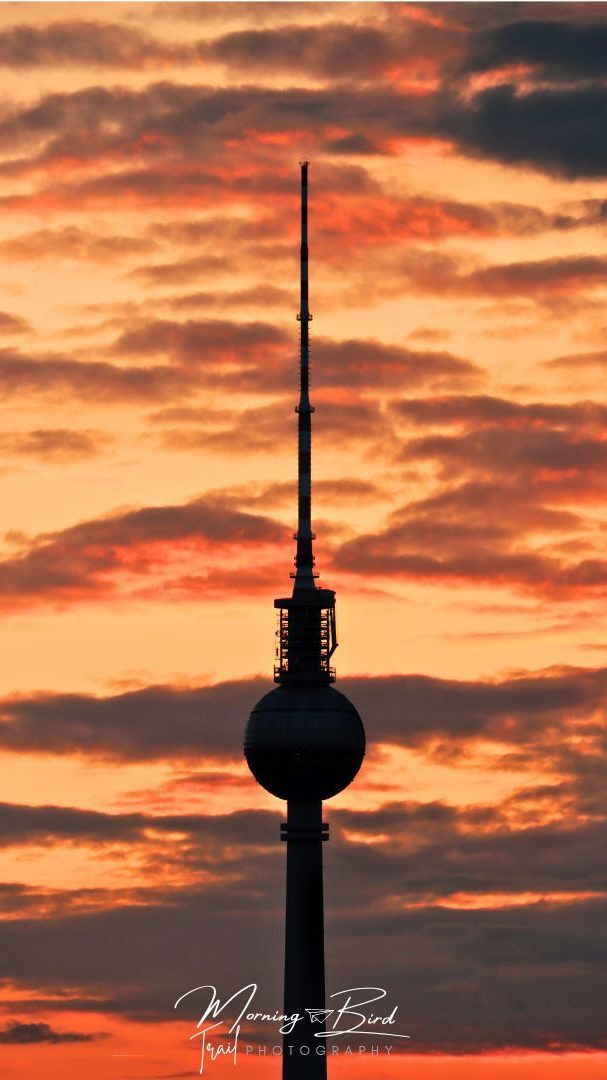 Berlin Sunset from Warschauer Straße with the TV tower