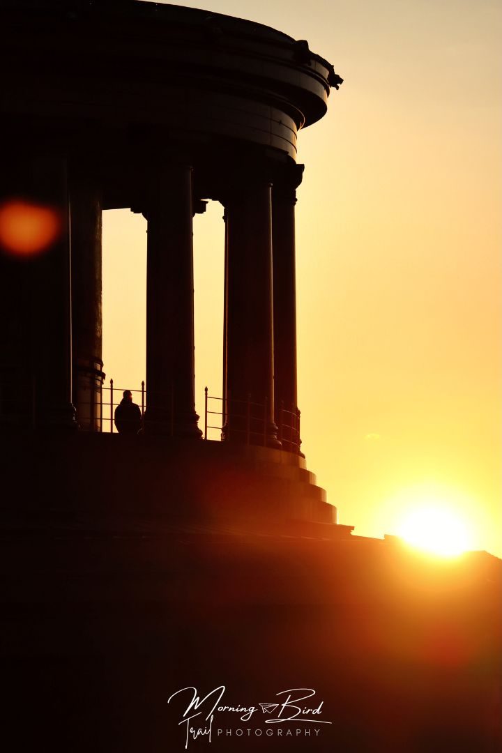 Berlin sunset at Victory Column 